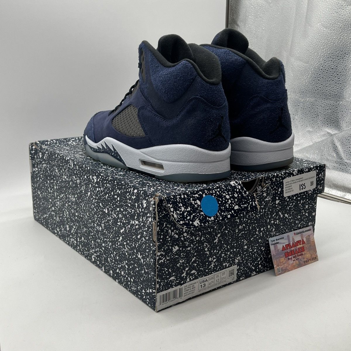 Jordan Brand Air Jordan 5 midnight navy Size US 13 / EU 46 - 4 Thumbnail