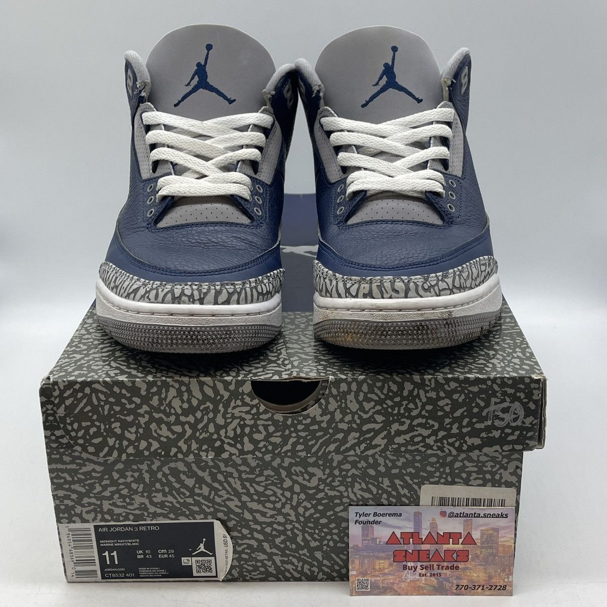 Jordan Brand Air Jordan 3 Georgetown Size US 11 / EU 44 - 2 Thumbnail
