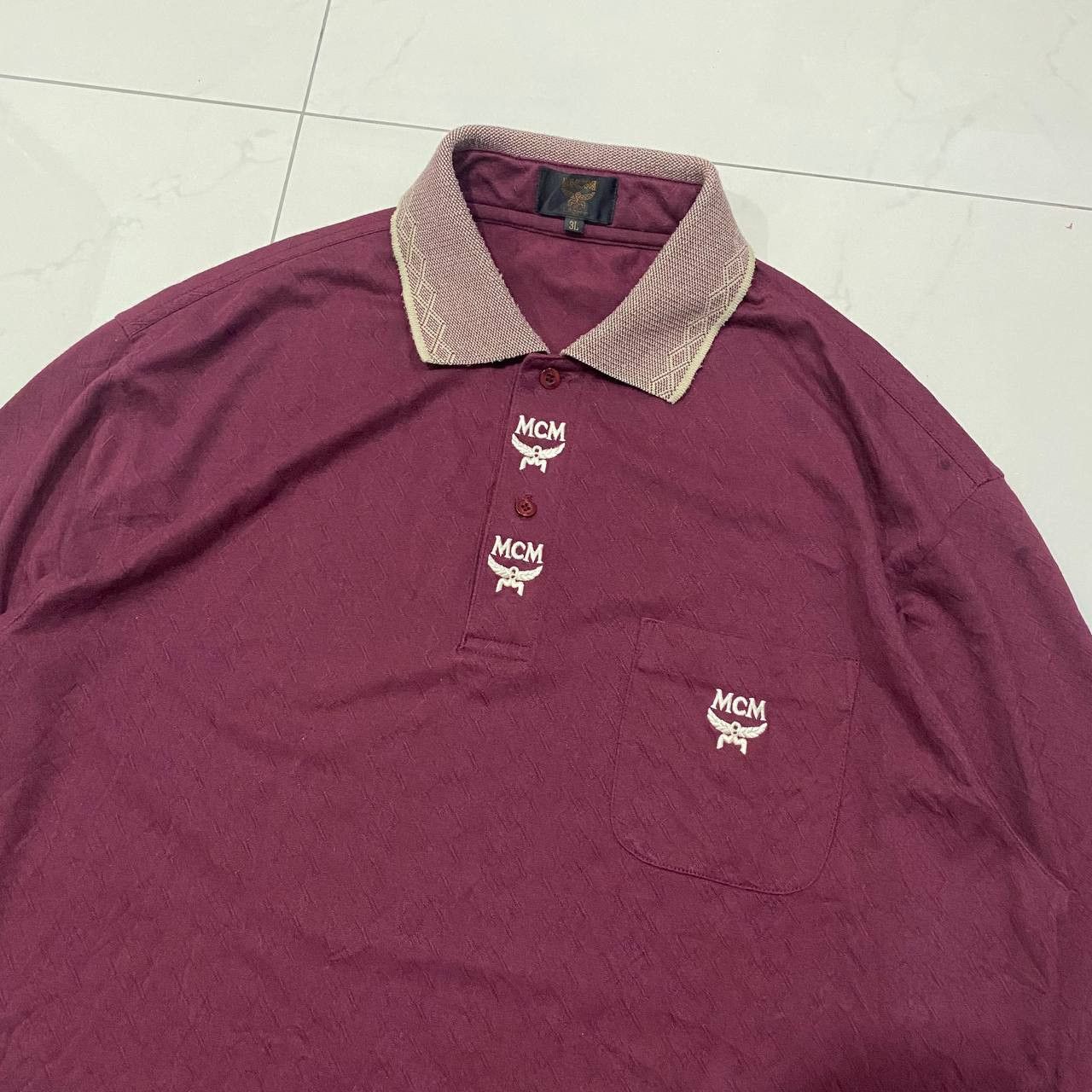 MCM × Vintage Vintage MCM Polo Golf Long sleeve T shirt Size US XL / EU 56 / 4 - 2 Thumbnail