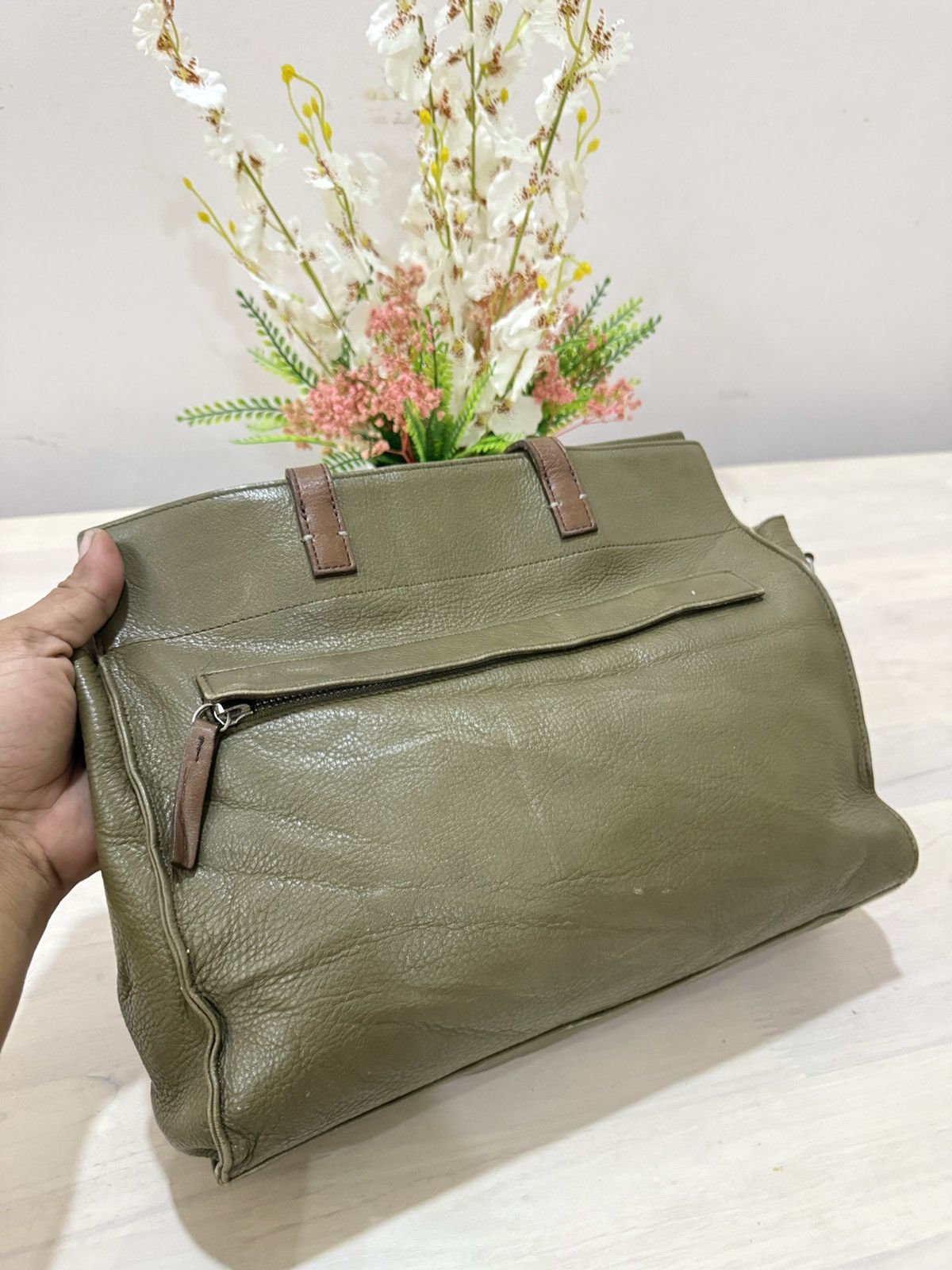 Margaret Howell 🔥🔥🔥ARCHIVE MARGARET HOWELL LEATHER BAG Size ONE SIZE - 6 Thumbnail
