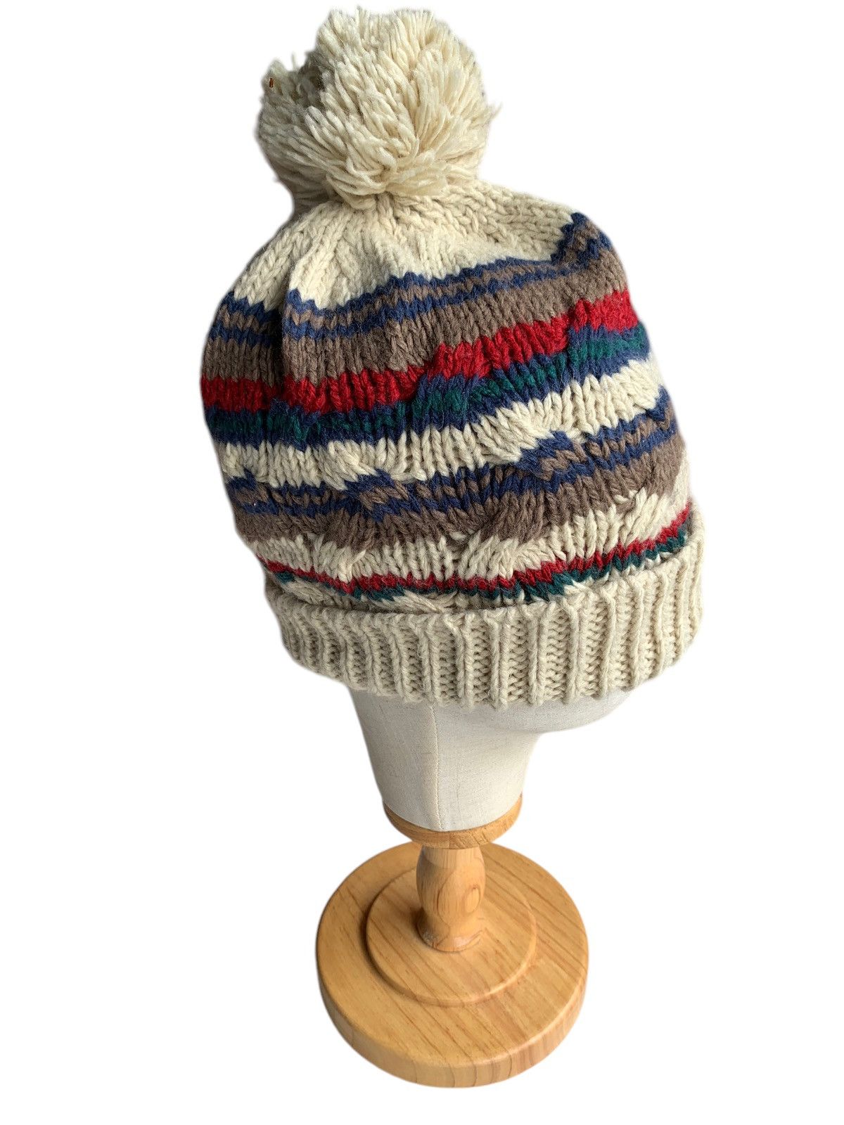 Handmade × Japanese Brand knitted crochet Multicolour Rare Beanie Hats Size ONE SIZE - 7 Thumbnail