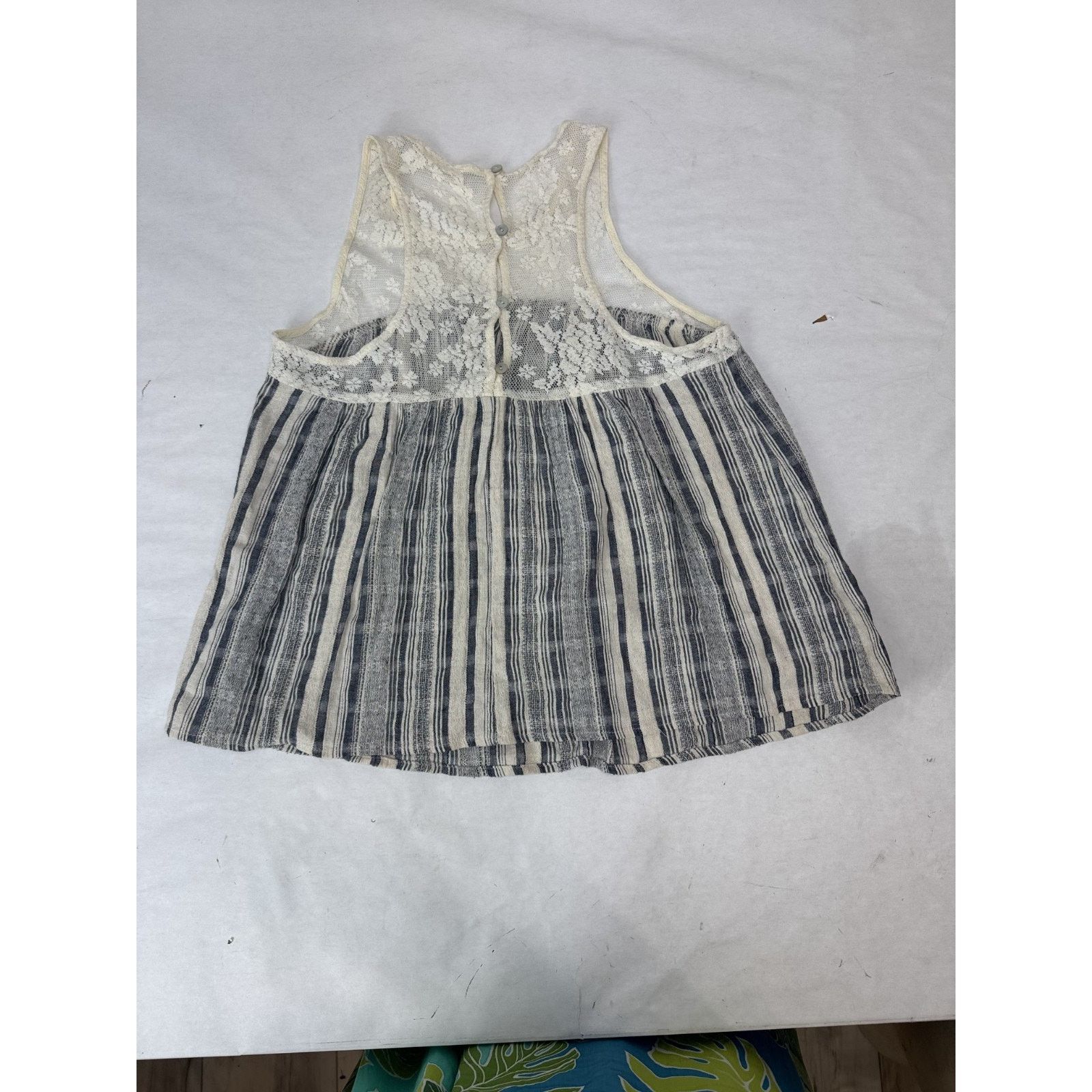 Other Boho Chloe & Katie Tank Top Neutral Ivory Blue Medium Size M / US 6-8 / IT 42-44 - 9 Thumbnail