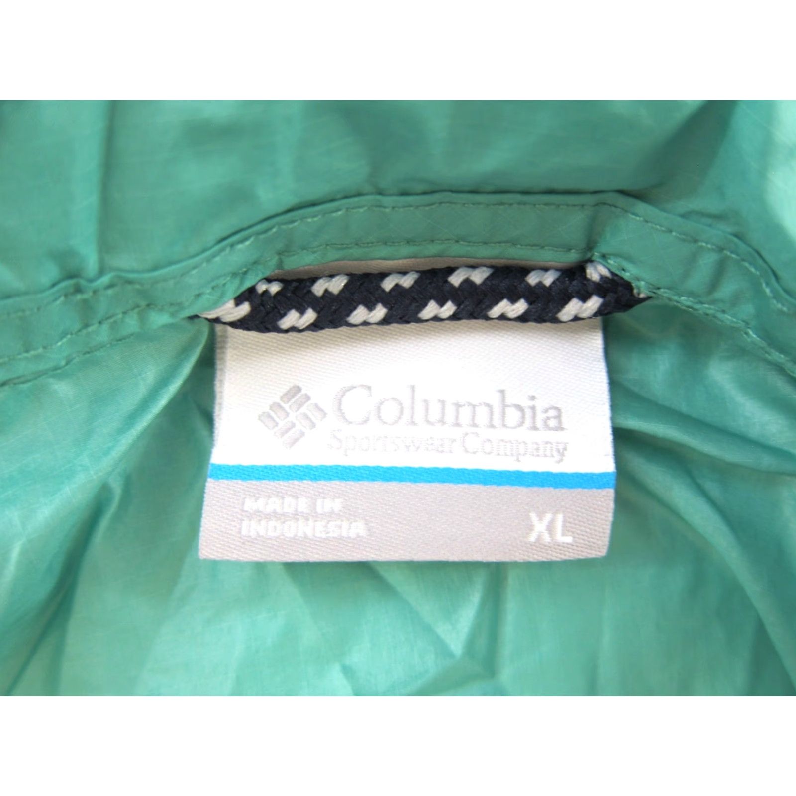Vintage Columbia Windbreaker Jacket Women XL Green Lightweight Packable Zip Nylon Water-Resistant? Size XL / US 12-14 / IT 48-50 - 3 Thumbnail