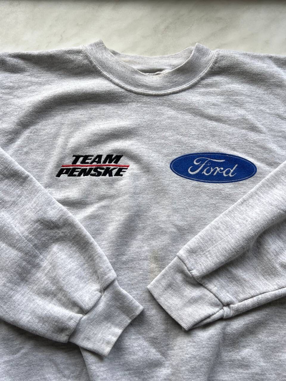 Vintage 1990s Ford Team Penske Vintage Racing Sweatshirt Crewneck Size US M / EU 48-50 / 2 - 2 Thumbnail