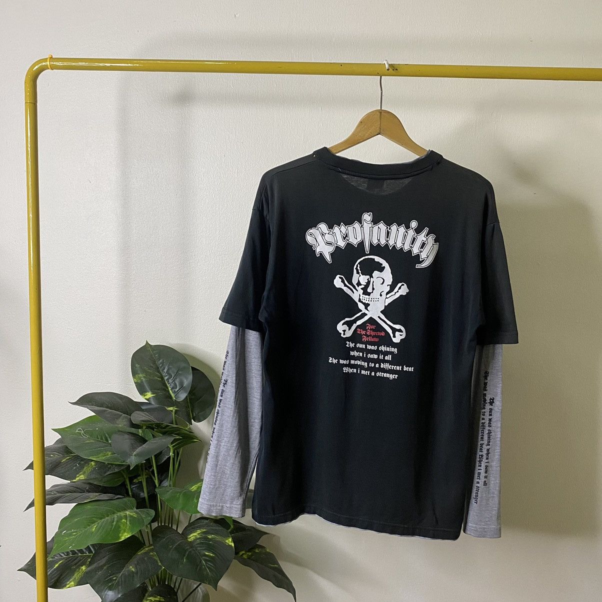 If Six Was Nine × Japanese Brand × Seditionaries Profanity Skulls Seditionaries Poem Double Sleeve Punk LS T Size US M / EU 48-50 / 2 - 1 Thumbnail