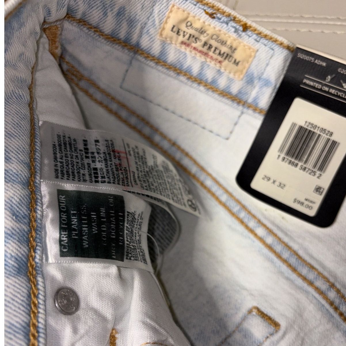 Levi's Levi's Premium 501 Original Retail Jeans Size 29 x 30 NEW Size US 29 - 2 Thumbnail