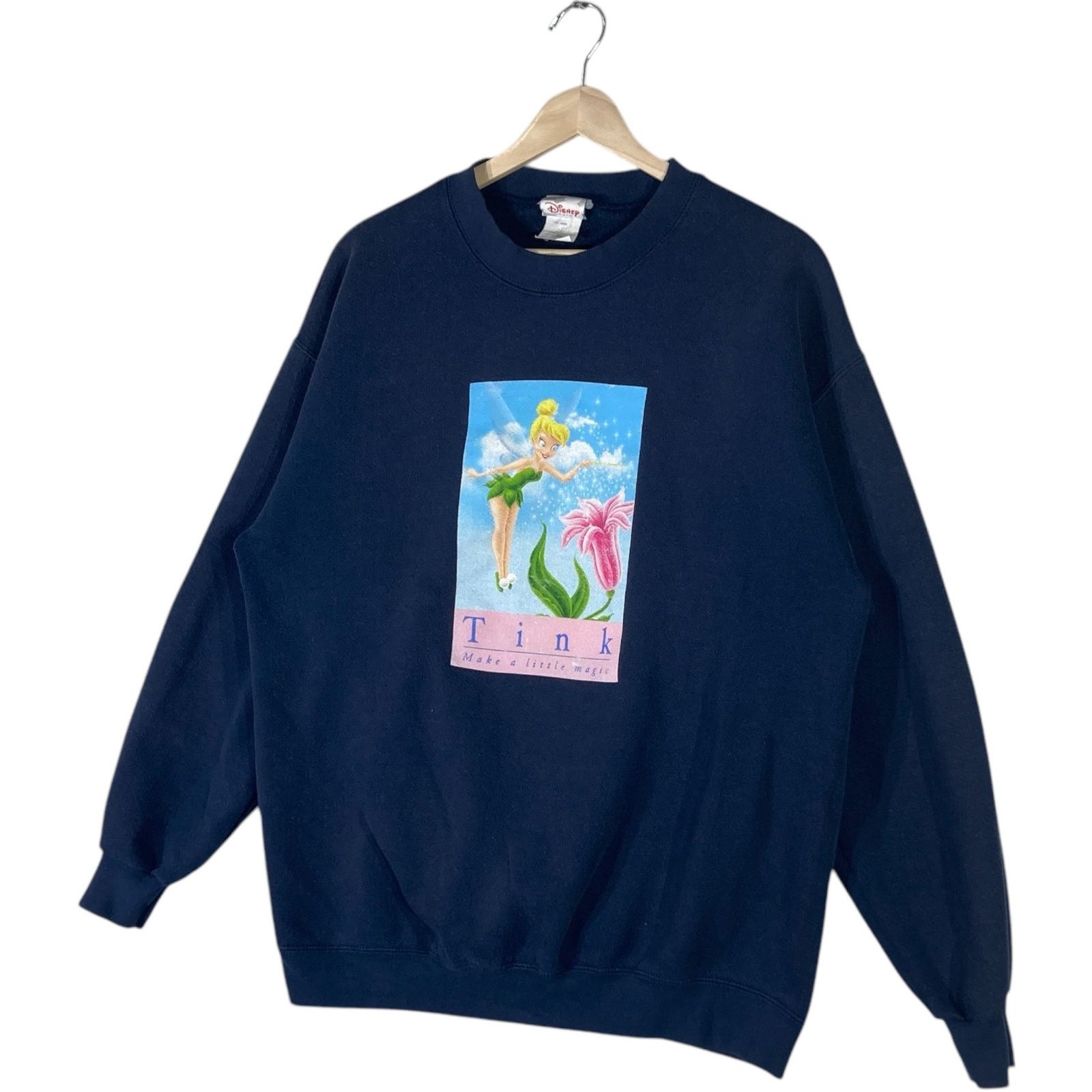 Disney Vintage Disney Tinker Bell "Make A Little Magic" Crewneck L Size US L / EU 52-54 / 3 - 3 Thumbnail