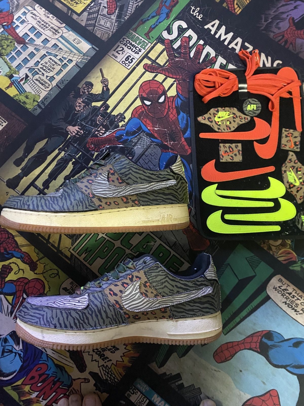 Nike Nike Air Force 1 Animal Paint Size US 8.5 / EU 41-42 - 5 Thumbnail