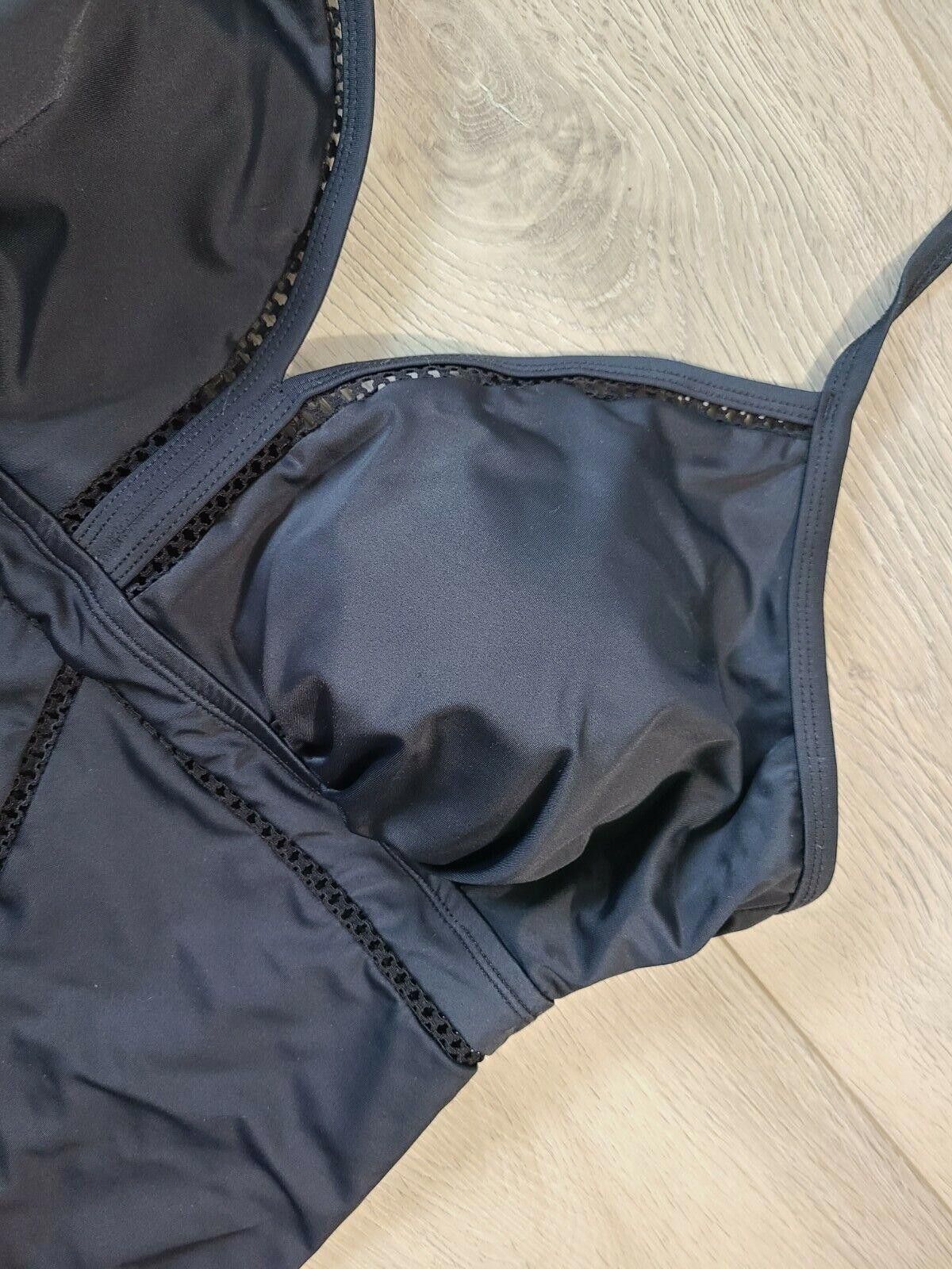 Designer Time And True Swimsuit 2x Plus Sexy 20w 22w Black Halter Size ONE SIZE - 6 Thumbnail