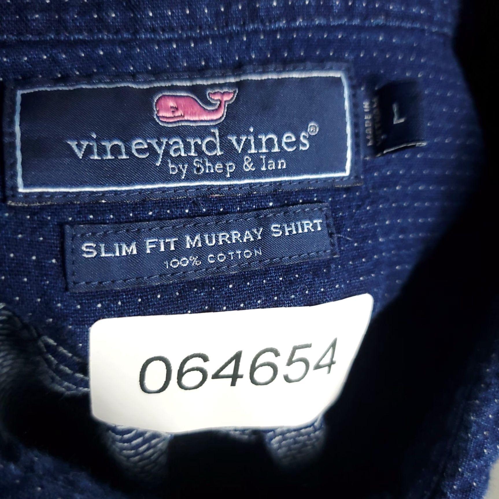 Vineyard Vines Vineyard Vines Shirt Mens L Blue Slim Fit Murray Button Up Long Sleeve Size US L / EU 52-54 / 3 - 8 Thumbnail