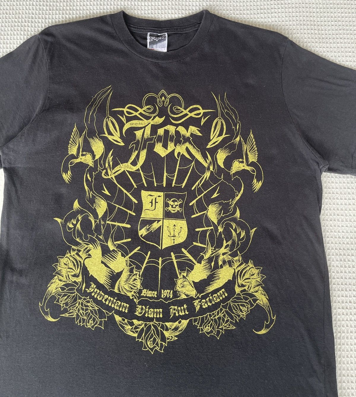 Fox Racing Vintage🔥FOX HEAD🔥Emblem Logo Black Tshirt Size US L / EU 52-54 / 3 - 3 Thumbnail