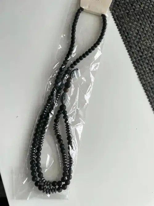 Xanarchy Hematite Carving Bead Necklace🔥🔥🔥 Size ONE SIZE - 2 Thumbnail