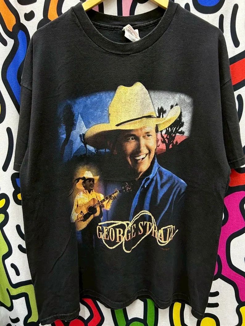 Vintage Vintage 90s George Strait tshirt size XL Size US XL / EU 56 / 4 - 2 Thumbnail