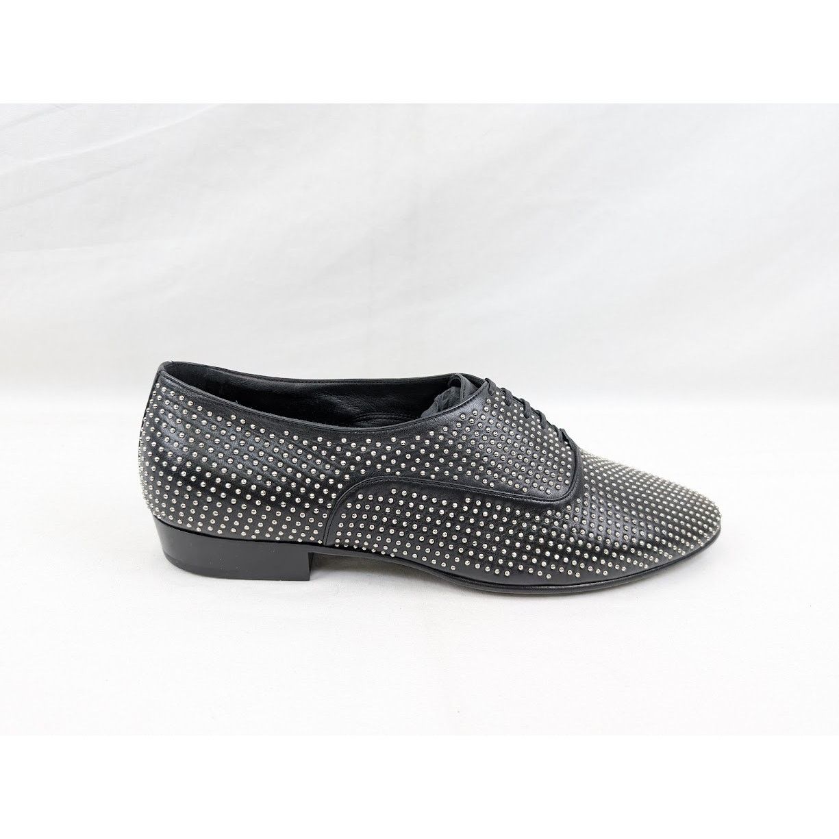 Saint Laurent Paris o1rshd1 Vadim 20 Richelieu Shoes in Nero Size US 11 / EU 44 - 1 Thumbnail