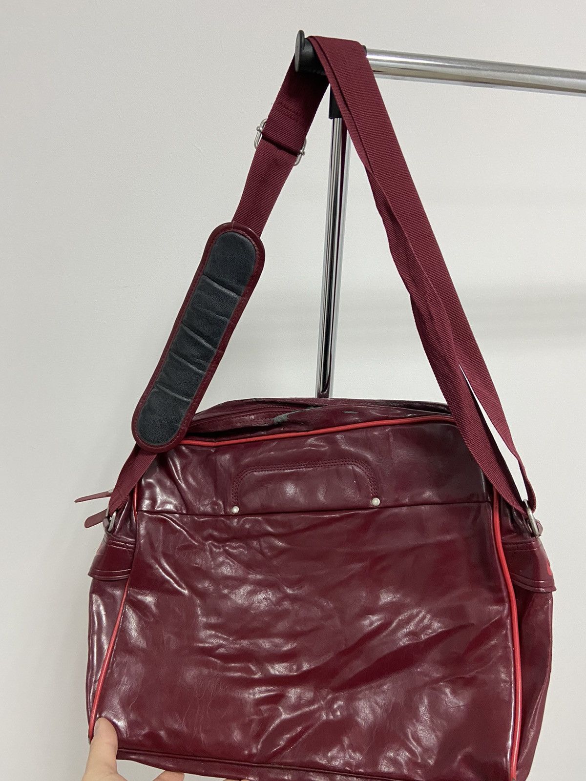 Nike × Vintage Nike Vintage Shoulder Bag Leather Big Logo Y2K Style Size ONE SIZE - 4 Thumbnail
