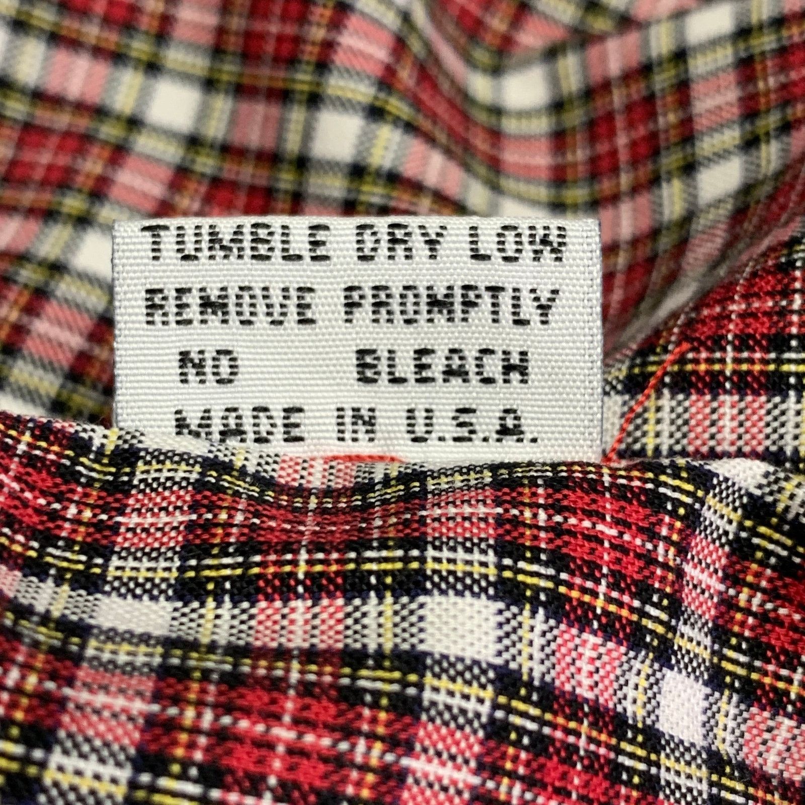 Band Of Outsiders Red White Plaid Cotton Button Down Collar One Pocket Shirt Size US L / EU 52-54 / 3 - 8 Thumbnail