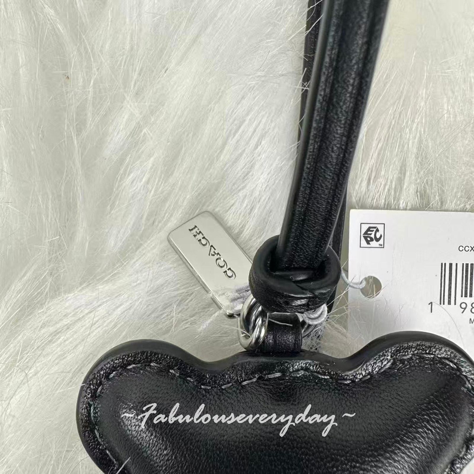 Coach Coach Bear Puffy Bag Charm In Leather/Black CCX43 NWT Size ONE SIZE - 6 Thumbnail