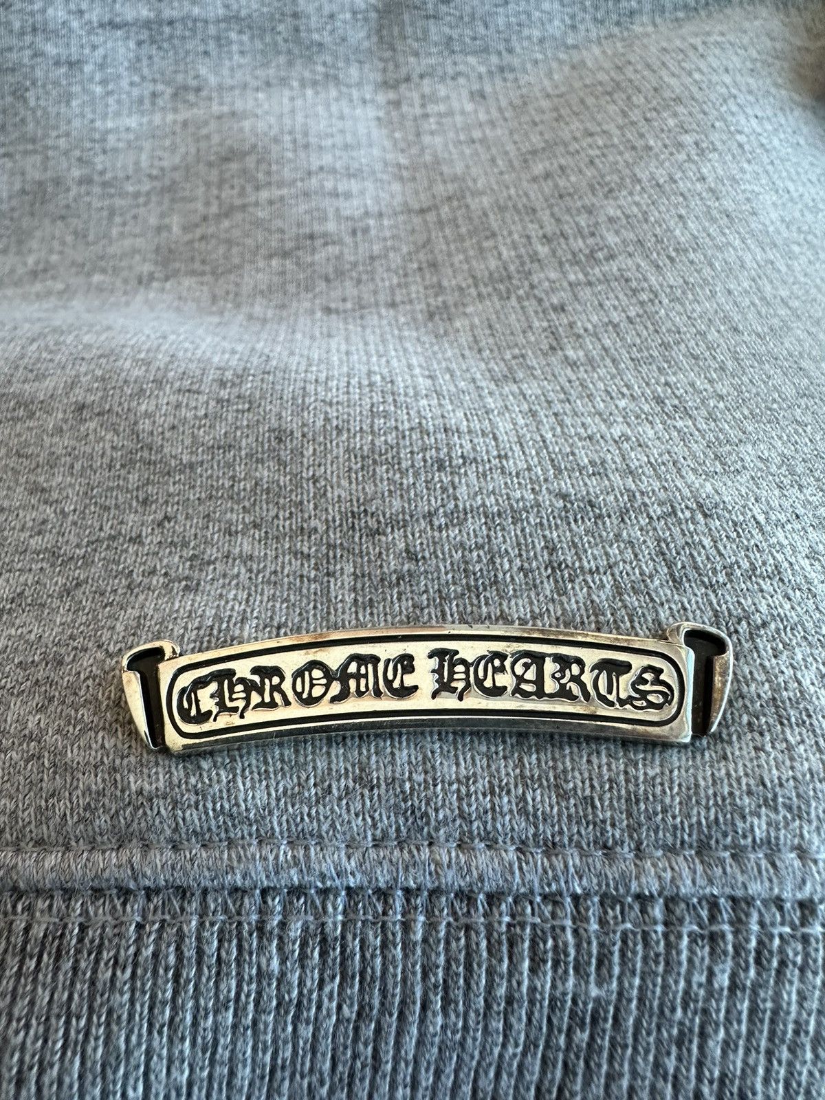 Chrome Hearts 🔥Chrome Hearts Grey Hoodie with Nylon Cross Patches🔥 Size US M / EU 48-50 / 2 - 11 Thumbnail