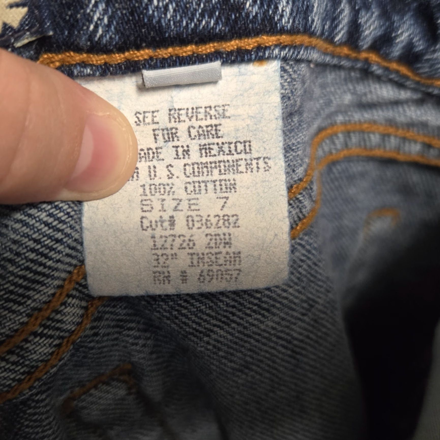 Vintage VINTAGE Paris Blues Jeans Women Bootcut 31.5in 28WAist Blue Denim Distressed Embroidered 7 Regular X-YK Good Condition Size 28" / US 6 / IT 42 - 6 Thumbnail