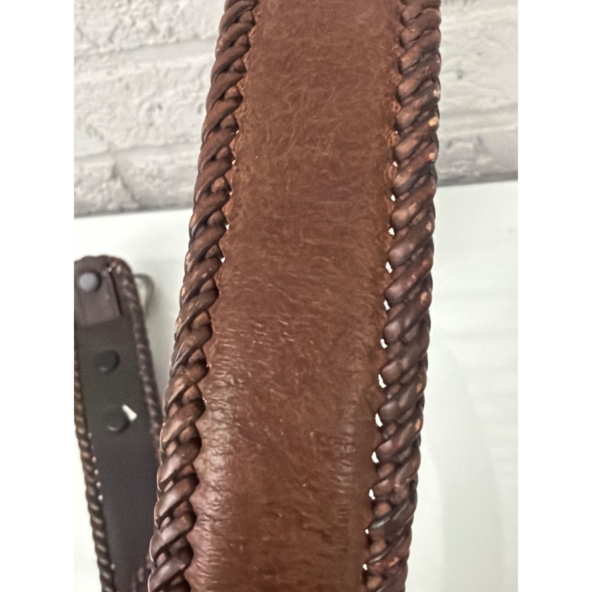 Other Vintage Wrangler Men's Brown Leather Western Ranger Belt 34 ...