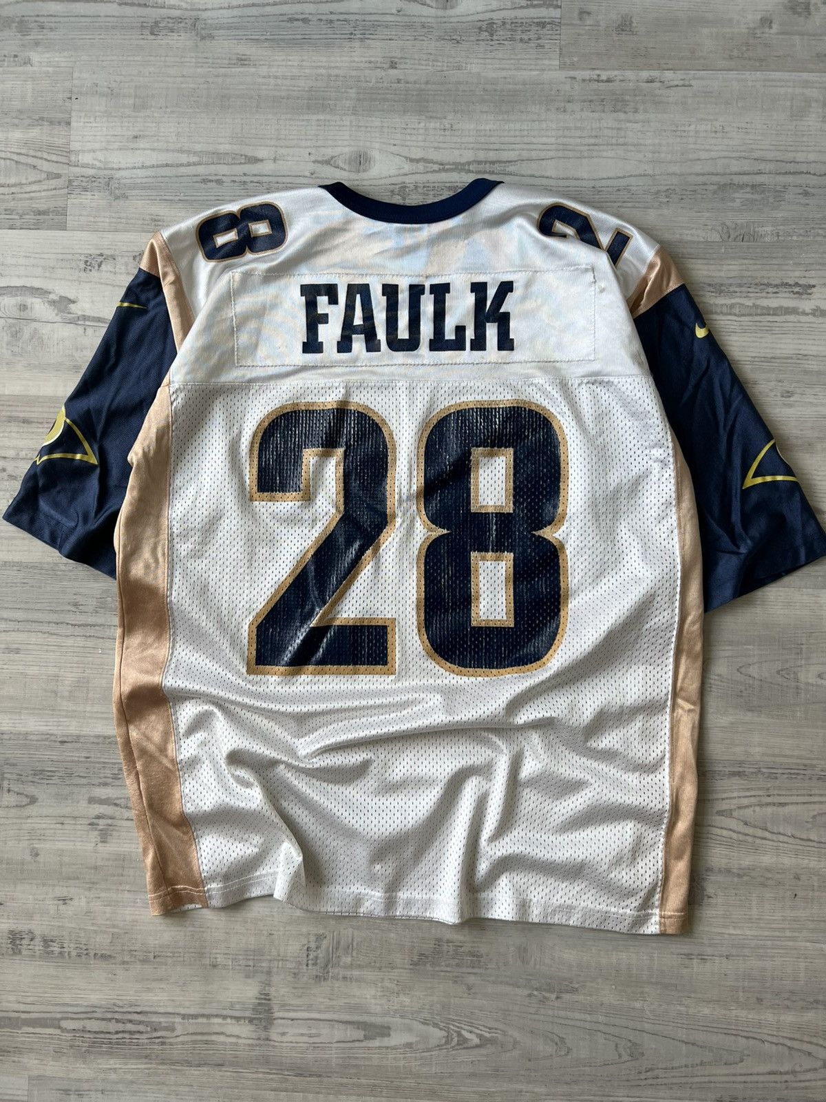 Vintage Vintage 2000’s St. Louis Rams Marshall Faulk Football Jersey Size US XL / EU 56 / 4 - 2 Thumbnail