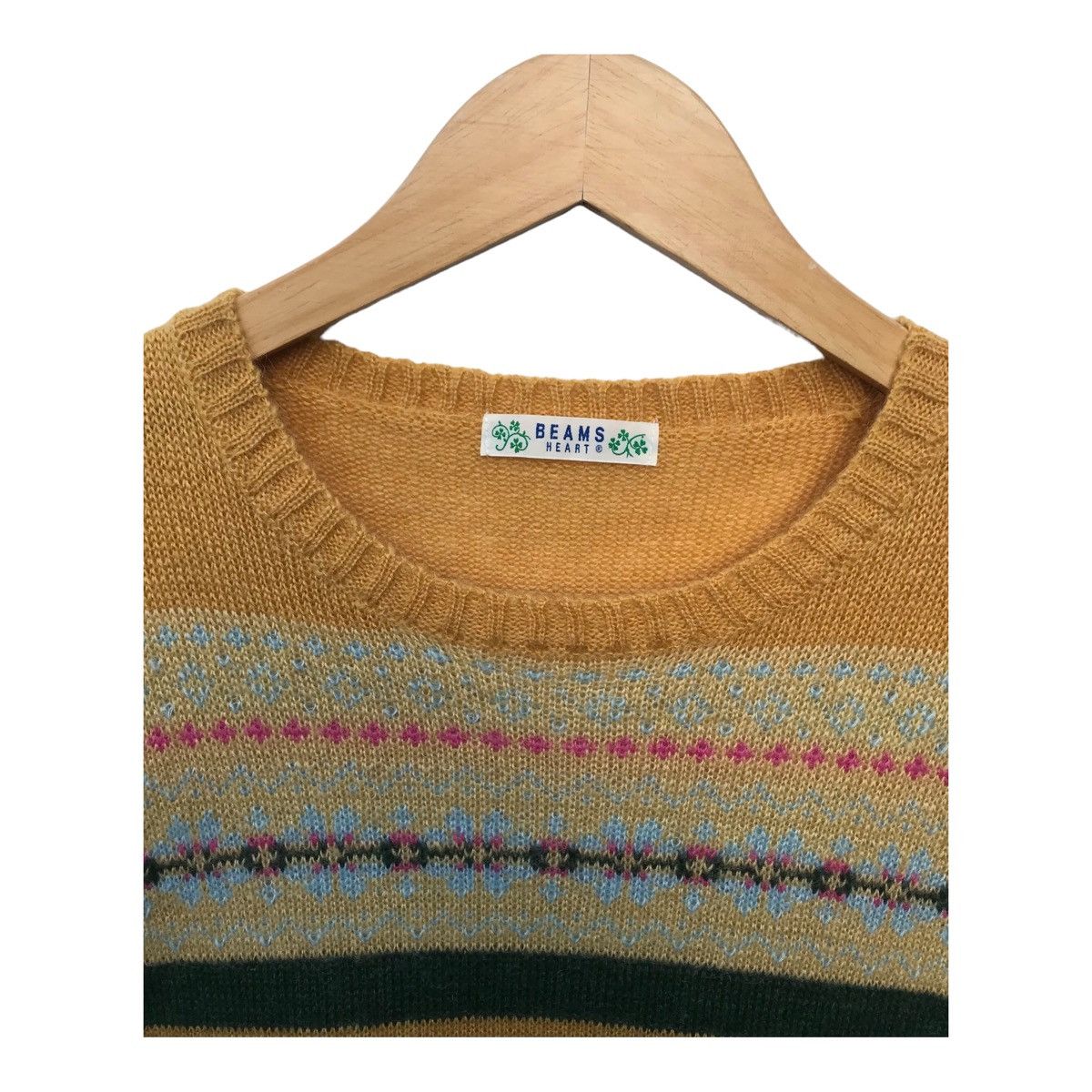 Beams Plus Beams Heart Women Stripes Light Knitwear Jumper Size L / US 10 / IT 46 - 2 Thumbnail