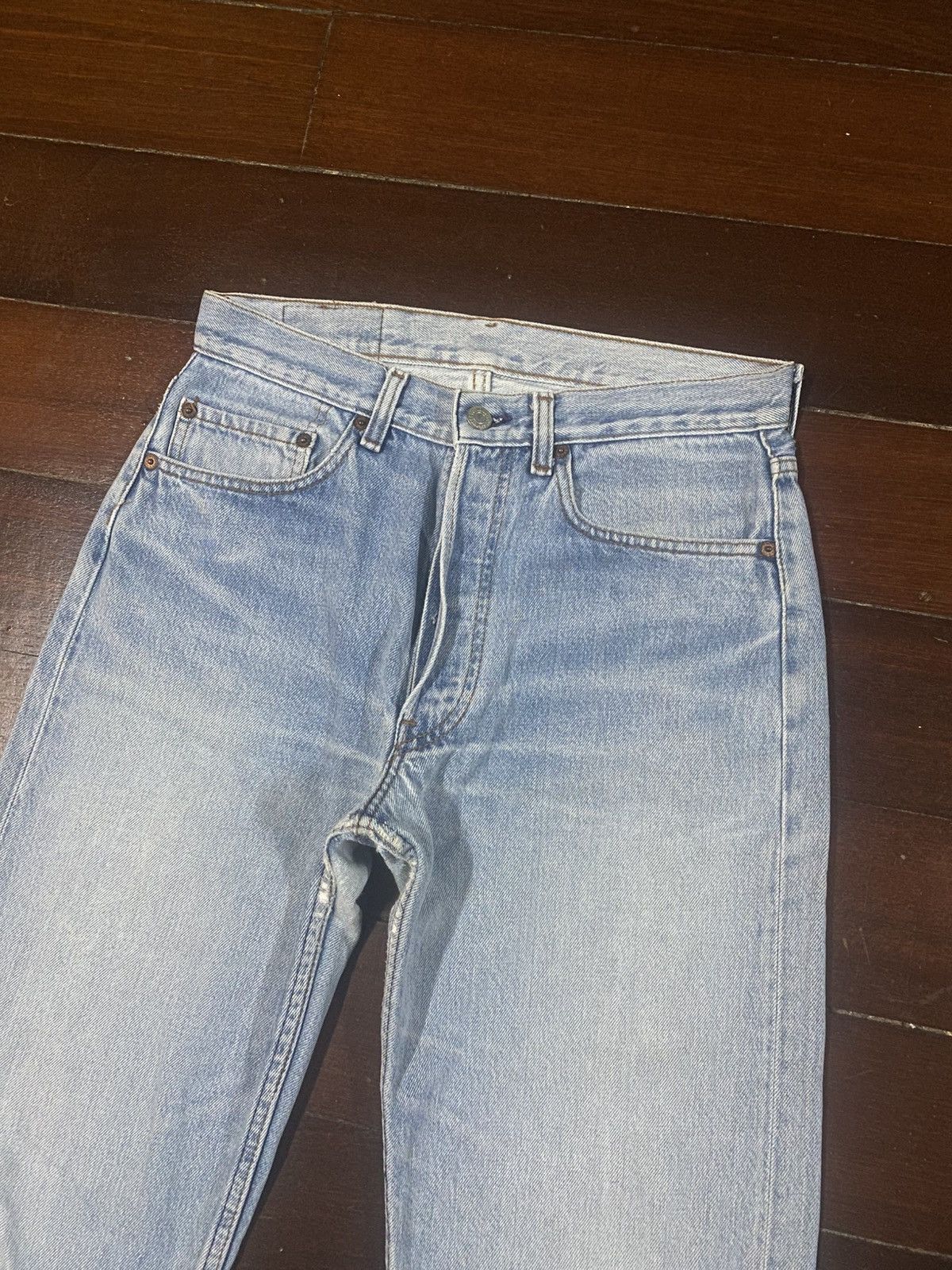 Levi's Vintage early 80s 522 Levis 501 Dirty washed Faded rework Size US 31 - 12 Thumbnail