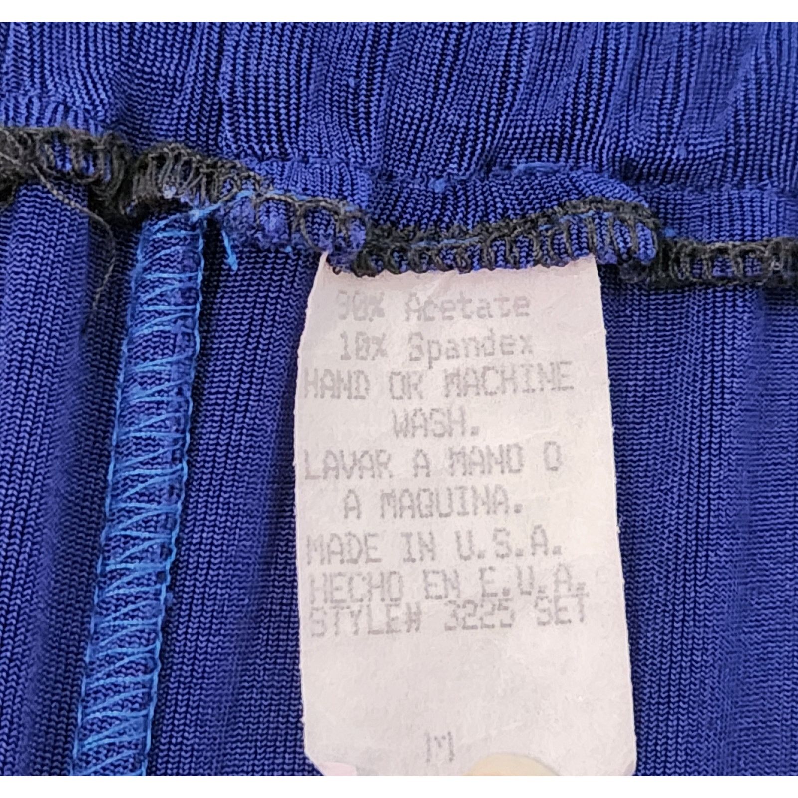 Other Blue Liquid Knit Elastic Waist Pull On Pants Medium Stretchy Size 28" / US 6 / IT 42 - 4 Thumbnail