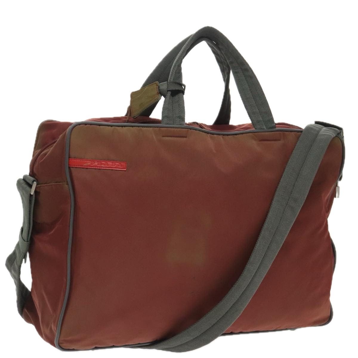 Prada PRADA Sports Boston Bag Nylon Red Size ONE SIZE - 1 Thumbnail