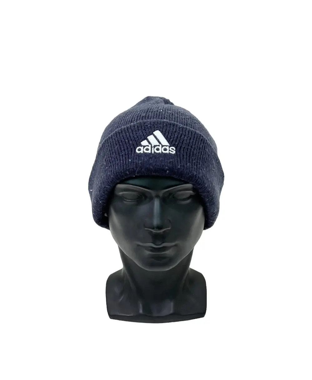 Adidas Vintage adidas Spell Out Beanie Hat Size ONE SIZE - 1 Thumbnail