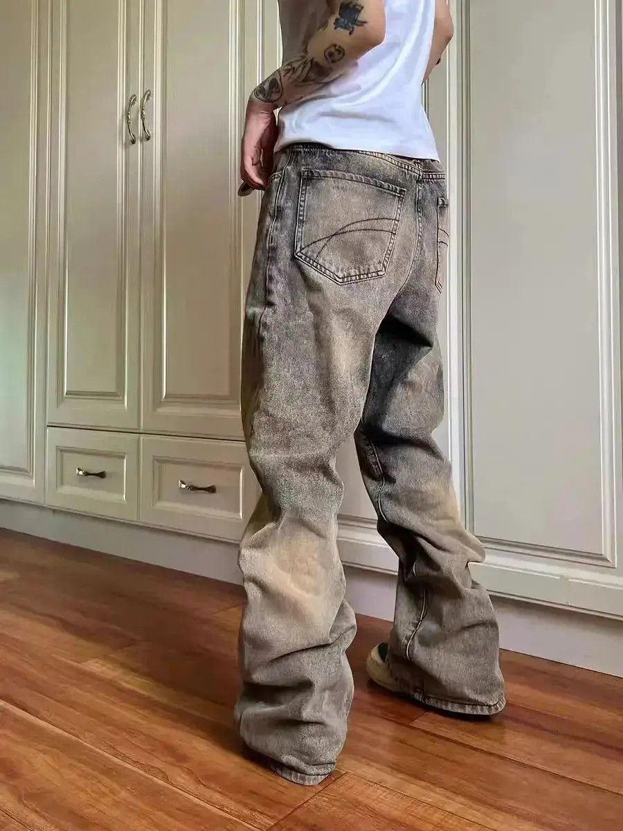 Japanese Brand Vintage high street mud dyed baggy Y2K jeans Size US 30 / EU 46 - 3 Thumbnail