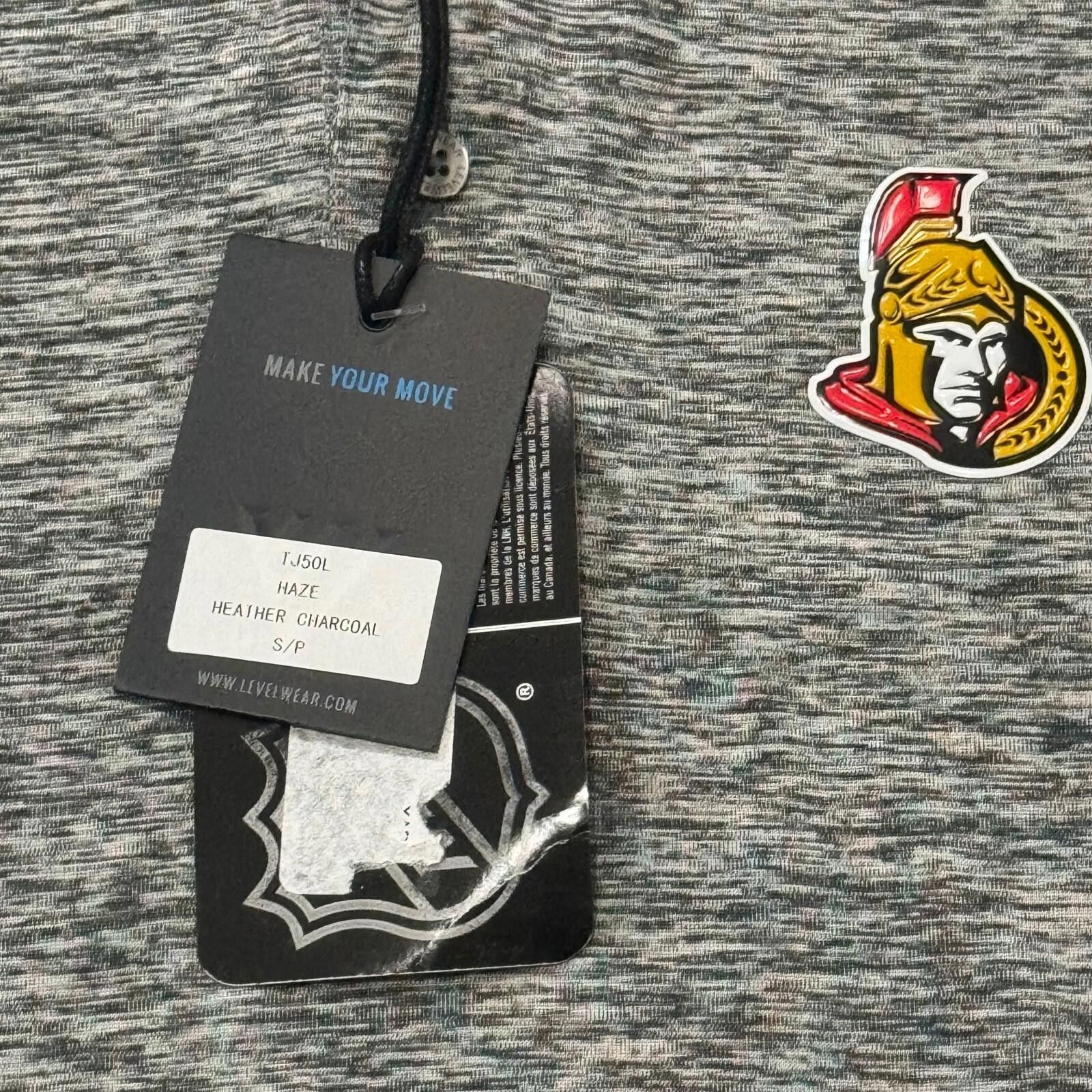 Other Ottawa Senators NHL Levelwear Grey Polo Shirt Mens S Size ONE SIZE - 2 Thumbnail