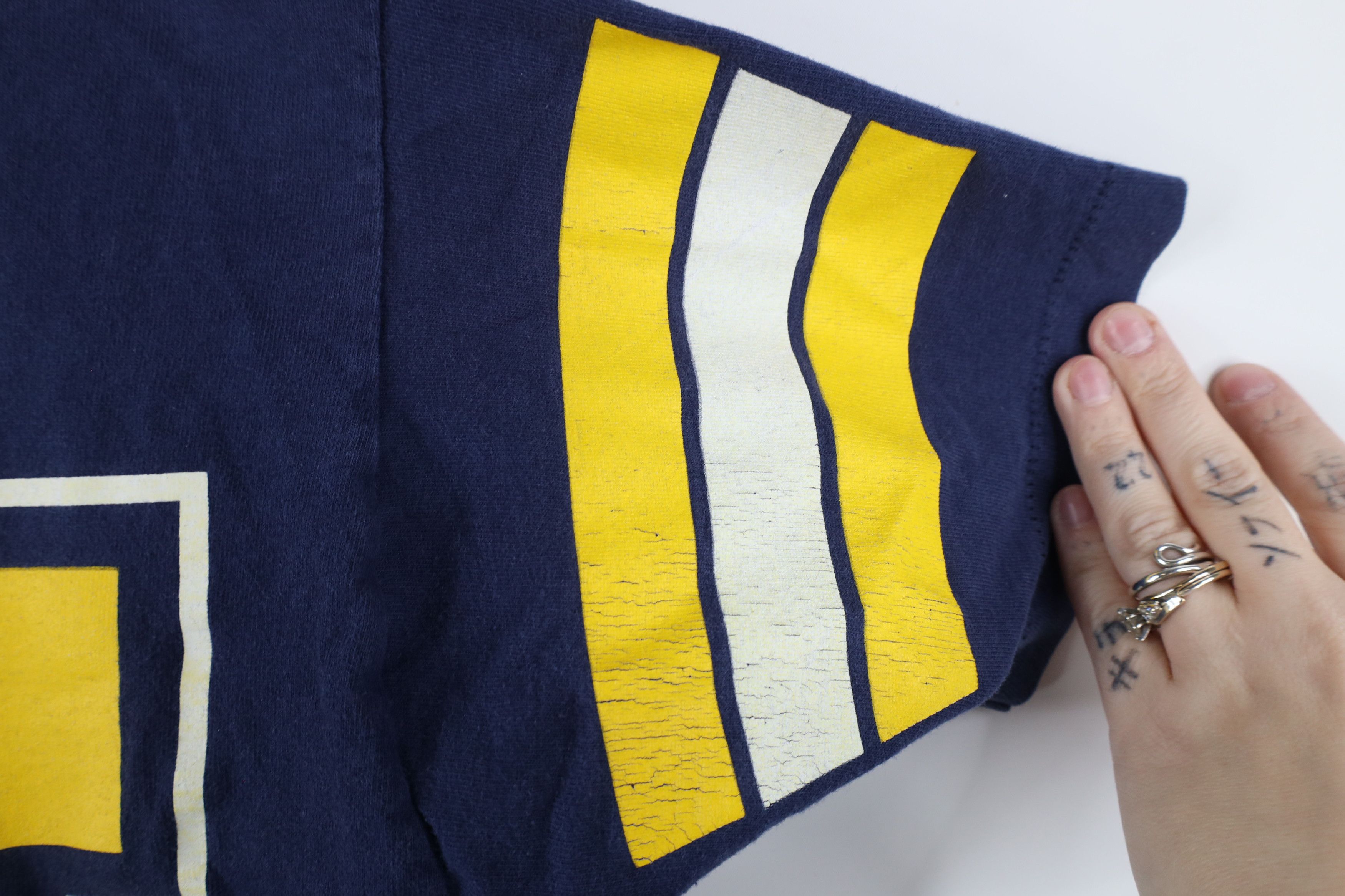 Vintage Vintage 90s Over Print University of Michigan T-Shirt USA Size US L / EU 52-54 / 3 - 8 Thumbnail