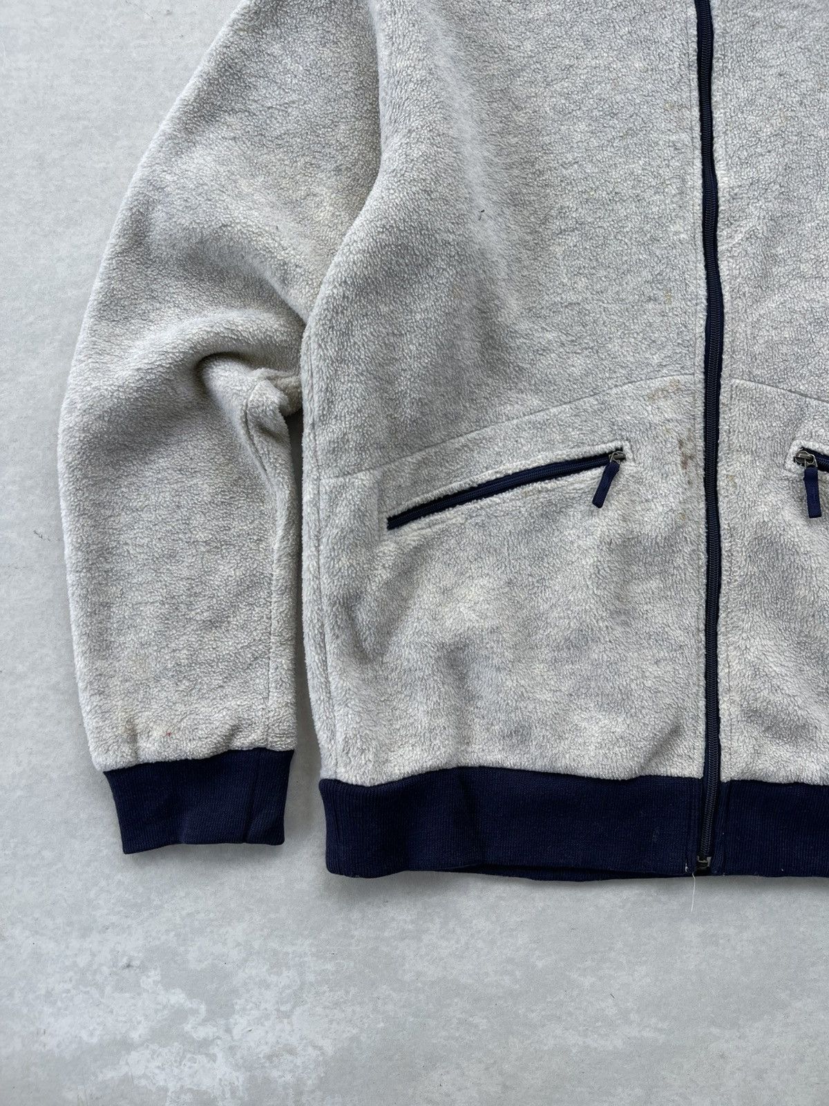 The North Face Vintage The North Face Logo Fleece Jacket Zip Up Size L / US 10 / IT 46 - 7 Thumbnail