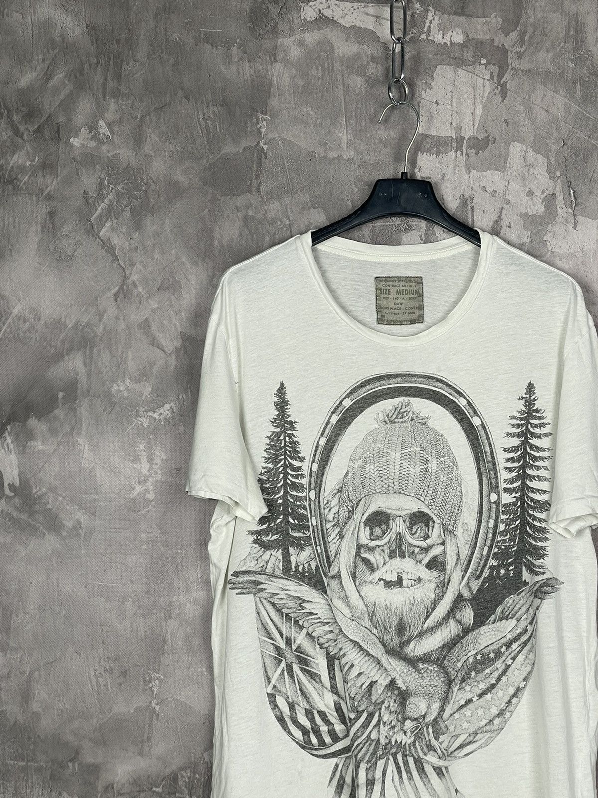 Allsaints × Vintage T-shirt Vintage Allsaints Distressed Faded Art Graffiti Rare Size US M / EU 48-50 / 2 - 3 Thumbnail