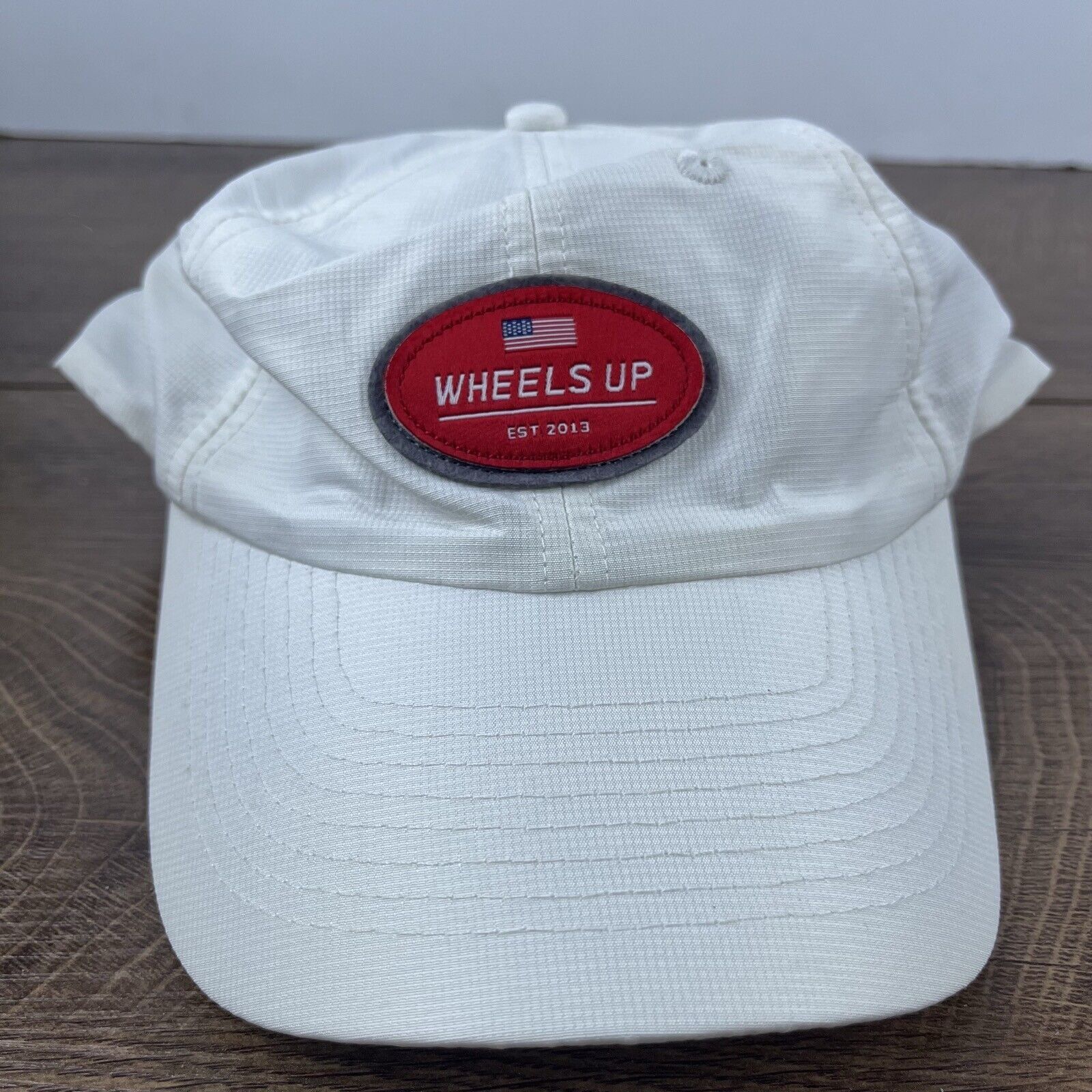 Other Wheels Up Hat White Cap Hat Wheels Up USA Flag Adjustable Ha Size ONE SIZE - 2 Thumbnail
