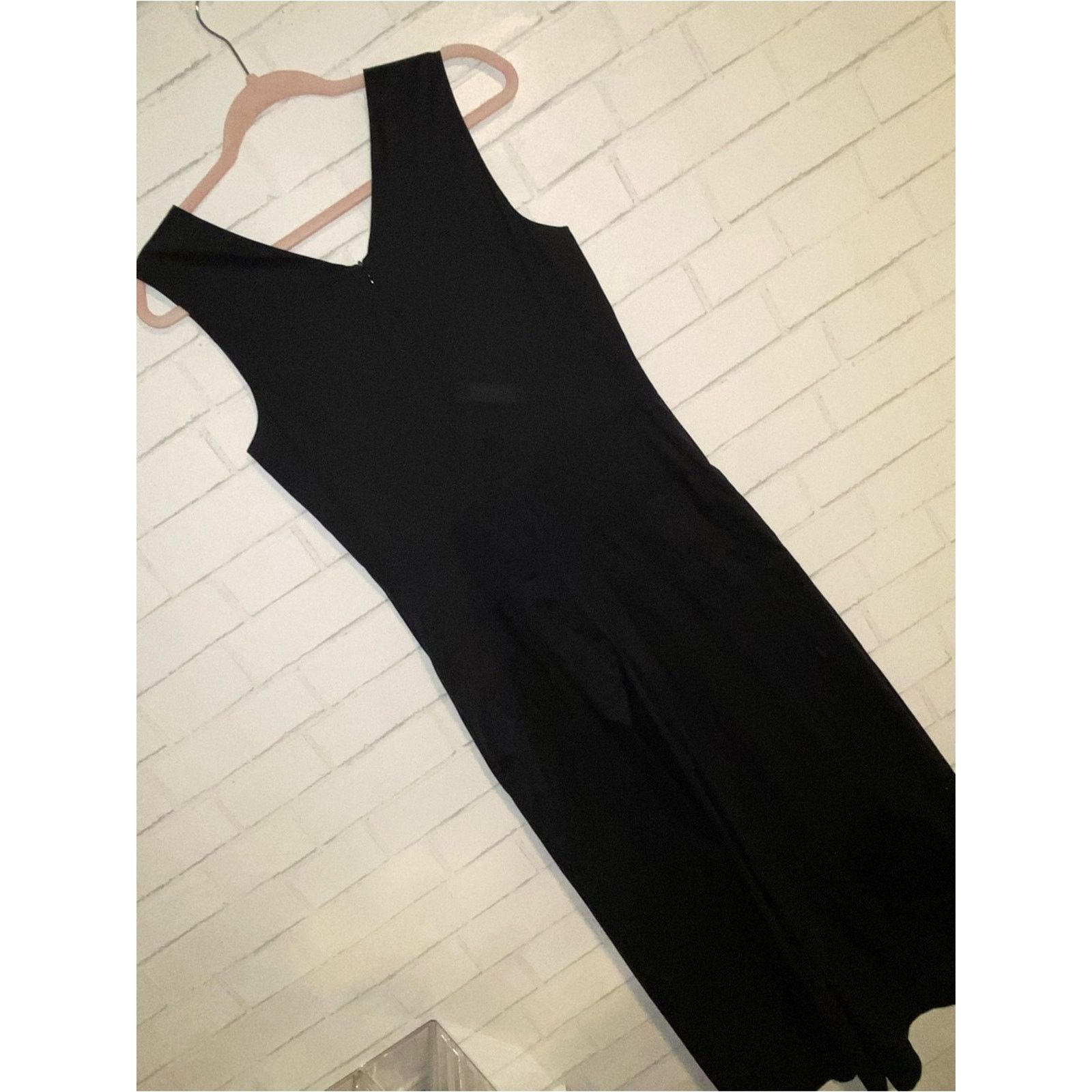 Max Mara S MaxMara $816 Sleeveless Black Jumpsuit No Belt Size US 10 Size 32" / US 10 / IT 46 - 9 Thumbnail