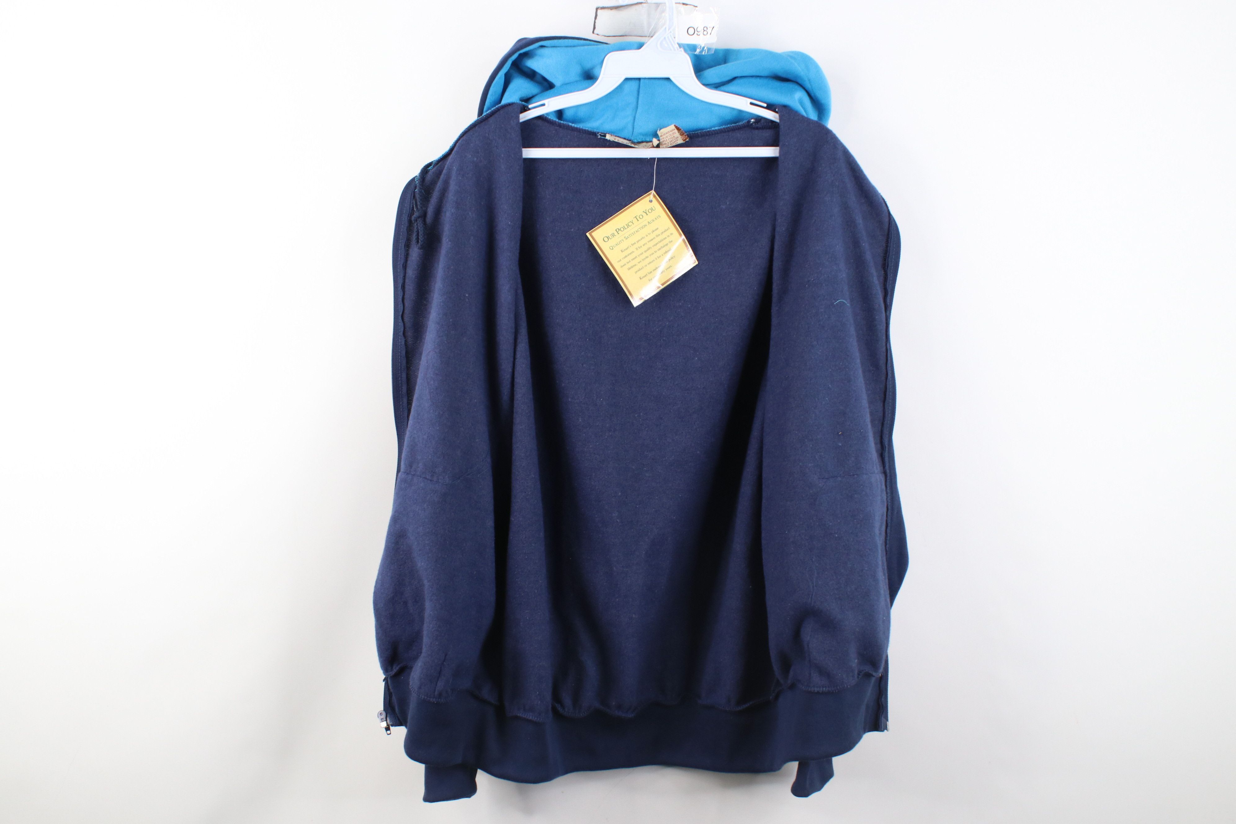 Vintage Deadstock Vintage 90s Streetwear Hoodie Sweatshirt Blue Size US M / EU 48-50 / 2 - 8 Thumbnail