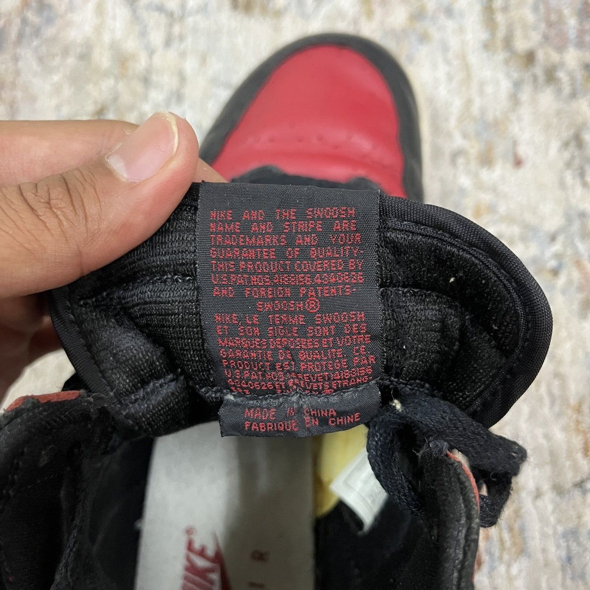 Jordan Brand × Nike Vintage 1994 Bred 1 Jordan Size US 5.5 / EU 38 - 16 Thumbnail