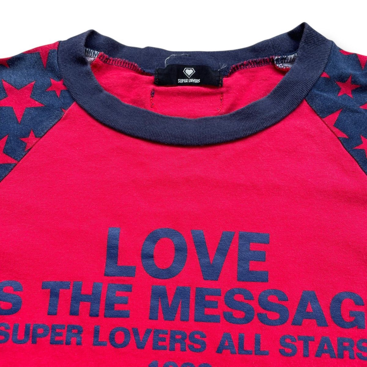Super Lovers 🇯🇵 VINTAGE 90s ICONIC SUPER LOVERS RAGLAN TSHIRT Size M / US 6-8 / IT 42-44 - 6 Thumbnail