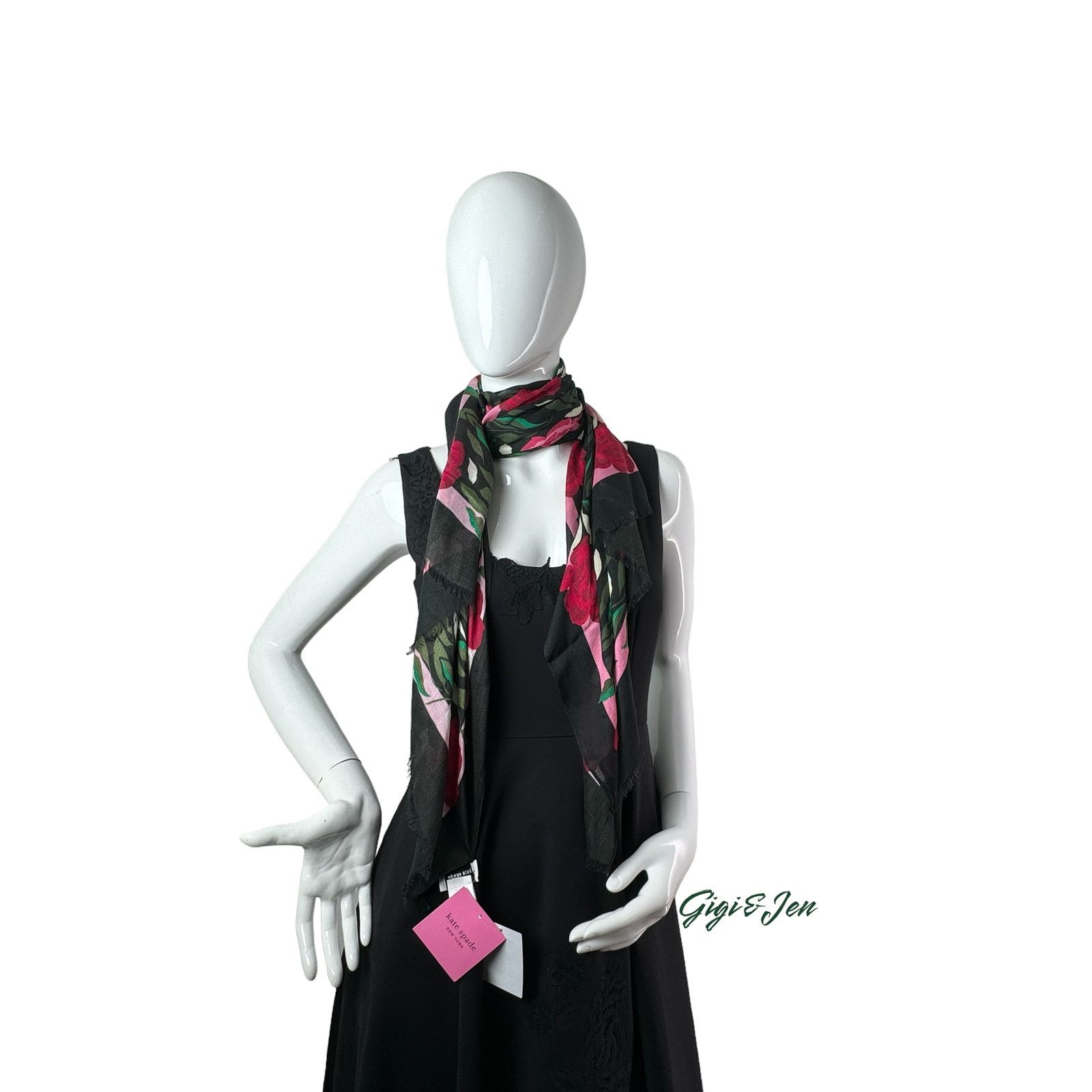 Kate Spade Kate Spade Rose Garden Oblong Scarf new Size ONE SIZE - 1 Thumbnail