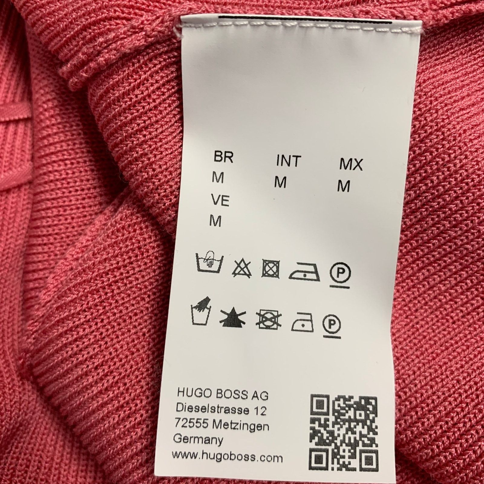 Hugo Boss Pink Viscose Cotton Rib Knit Cropped Open Front Cardigan Size M / US 6-8 / IT 42-44 - 5 Thumbnail
