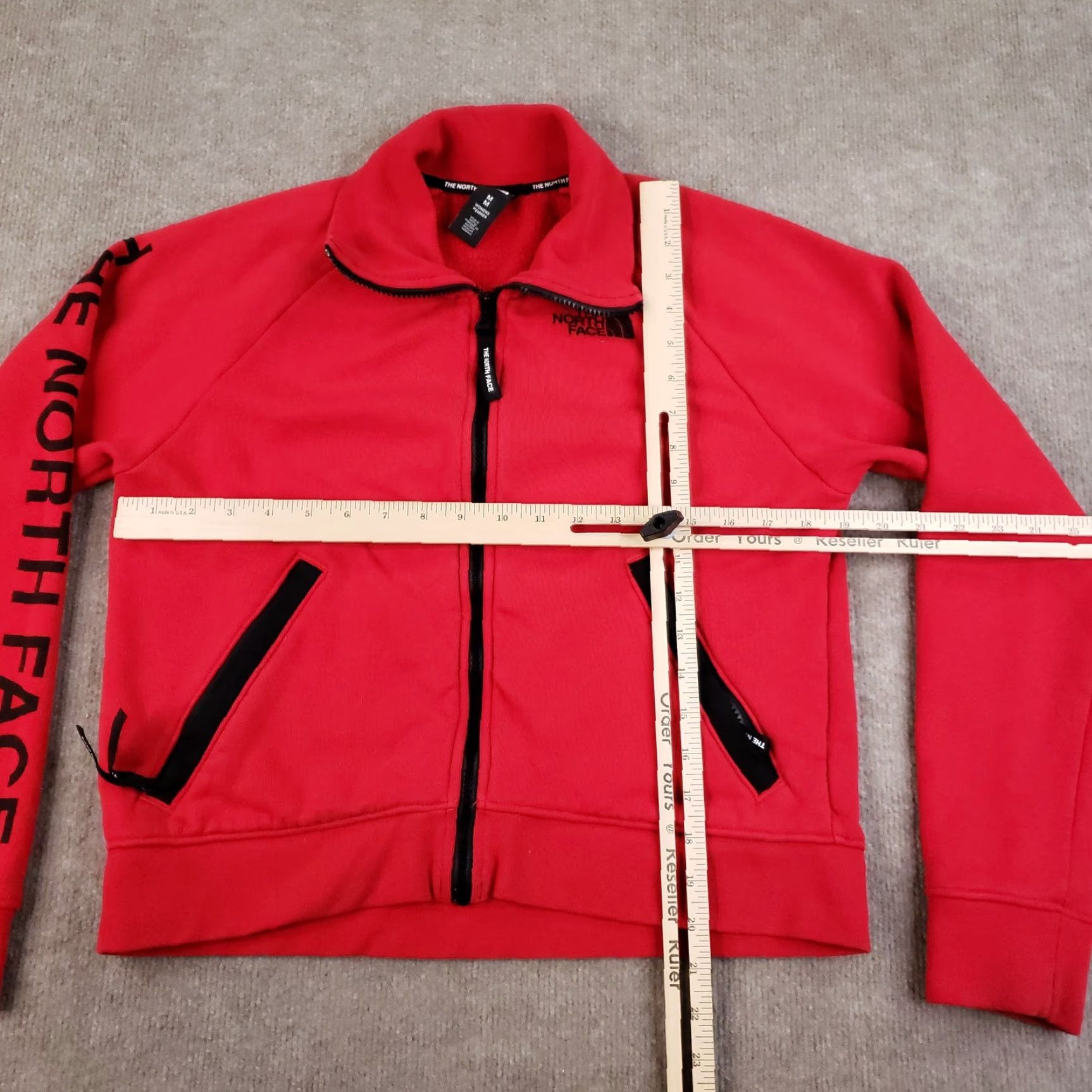 The North Face North Face Jacket Womens Medium Red Fleece Lined Full Zip Outdoor Hiking Collar Size M / US 6-8 / IT 42-44 - 2 Thumbnail