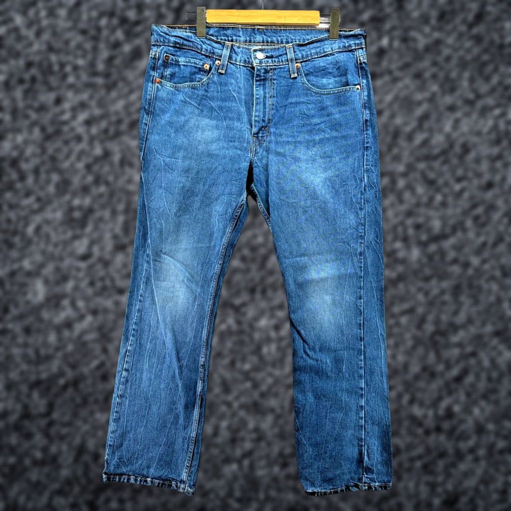 Levi's Levis Jeans 36x32 Mens Blue 527 Straight American Western Dark Wash Faded Denim Size US 36 / EU 52 - 1 Thumbnail