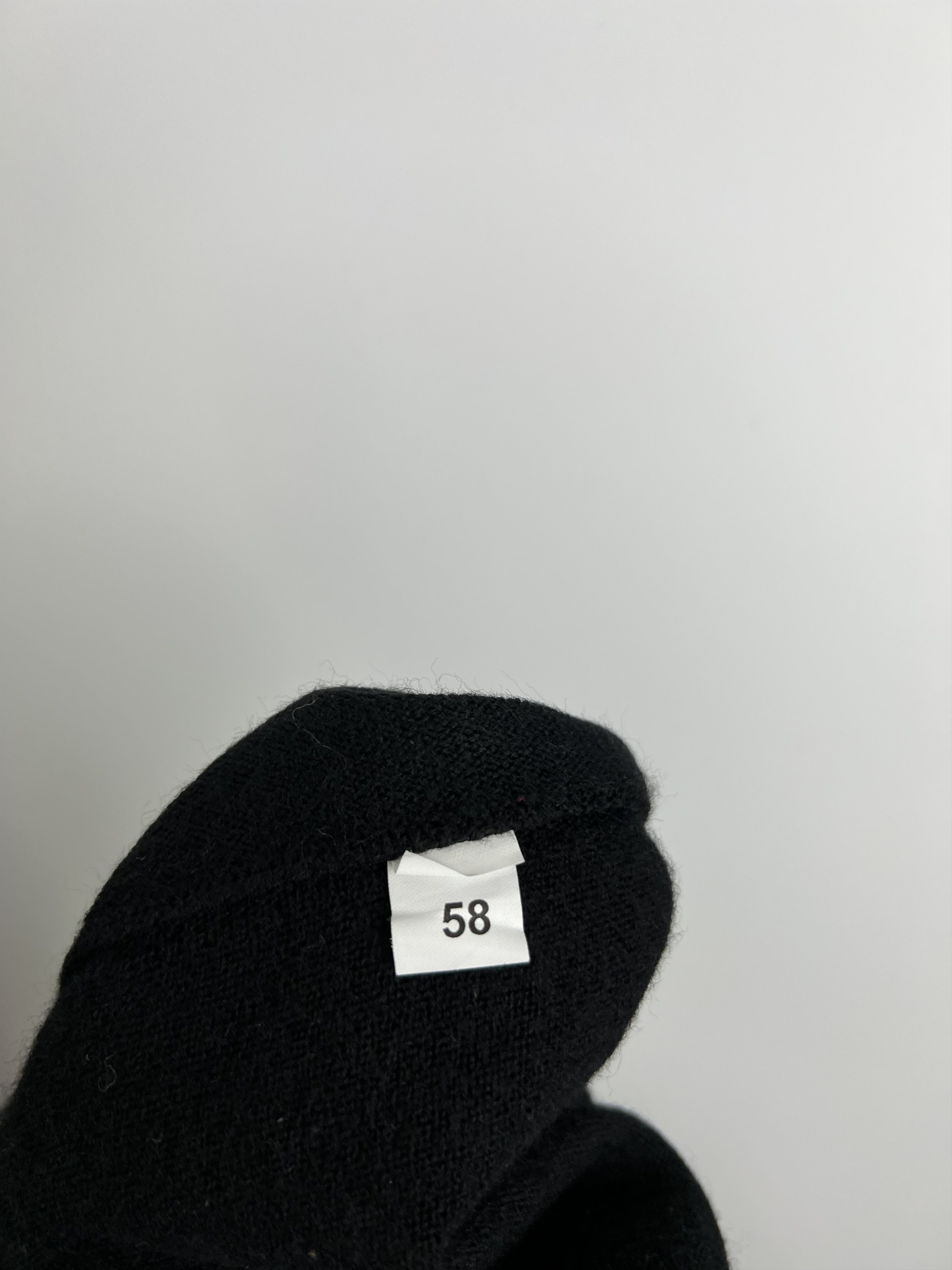 Gran Sasso Gran Sasso Men's Black 100% Wool Crew Sweater Size XL Size US XL / EU 56 / 4 - 5 Thumbnail