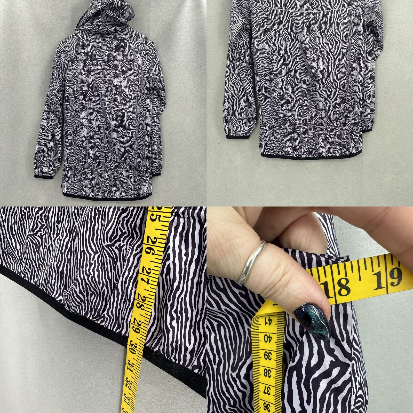 Nike Nike Windrunner Jacket Womens S Black Windbreaker, Windrunner, Hooded, Zip, Pockets, Lightweight, Running, Fall/Spring/Winter, Womens Size S / US 4 / IT 40 - 9 Thumbnail