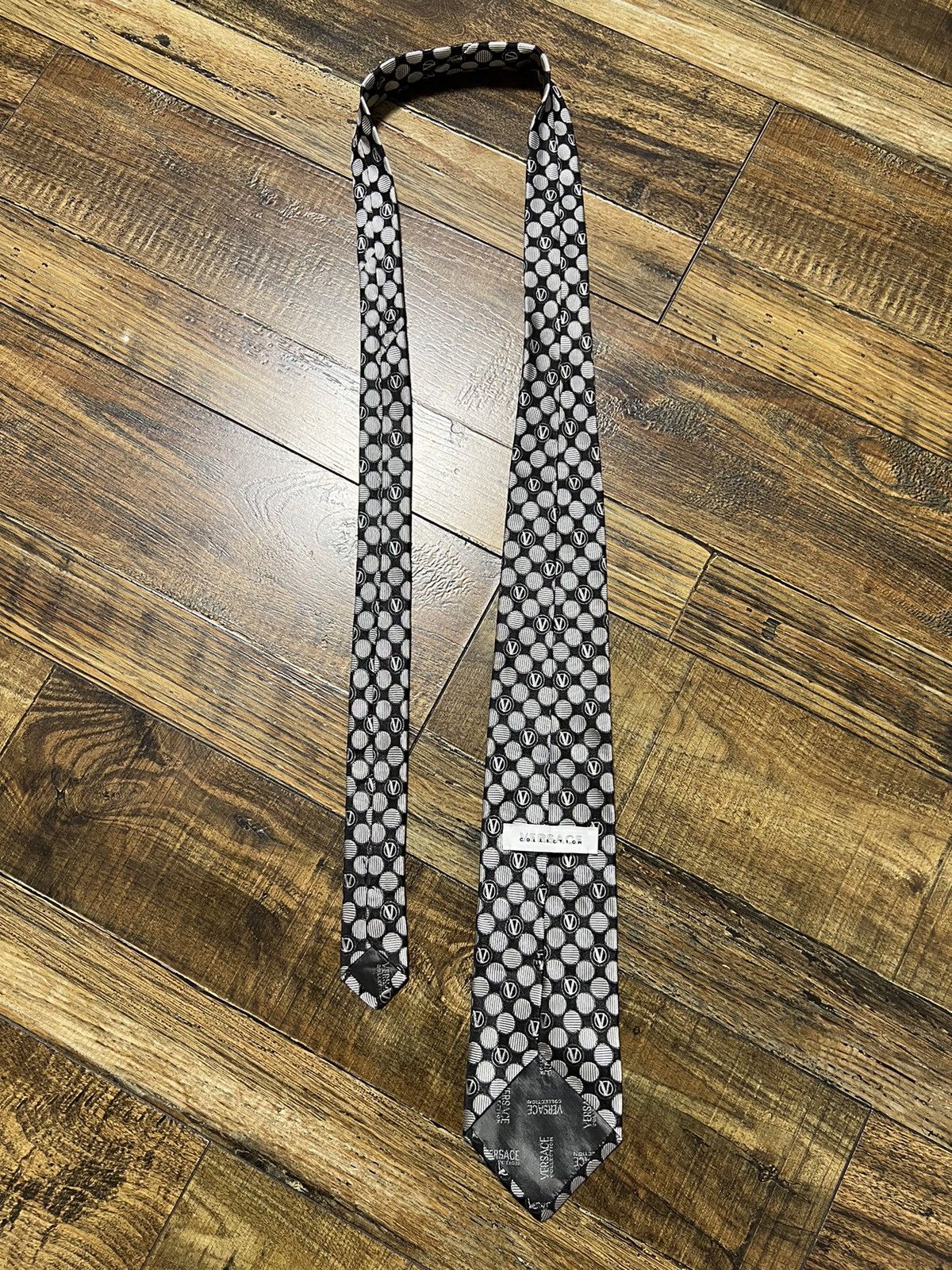 Versace VERSACE COLLECTION SILK MONOGRAM TIES MADE IN ITALY Size ONE SIZE - 5 Thumbnail