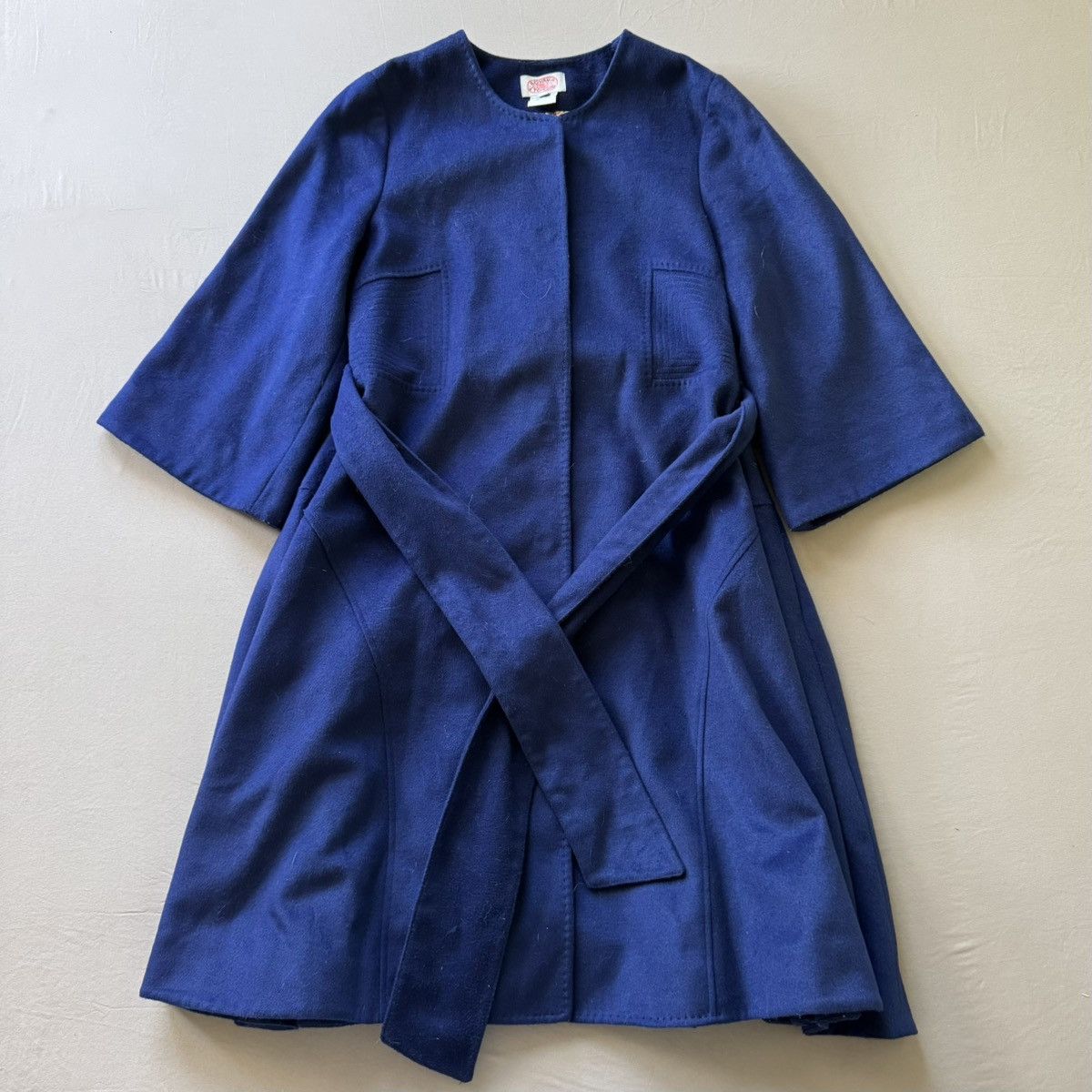 Other Vintage Aoyama Itchome A-Line Wool Style Overcoat Size S / US 4 / IT 40 - 1 Thumbnail