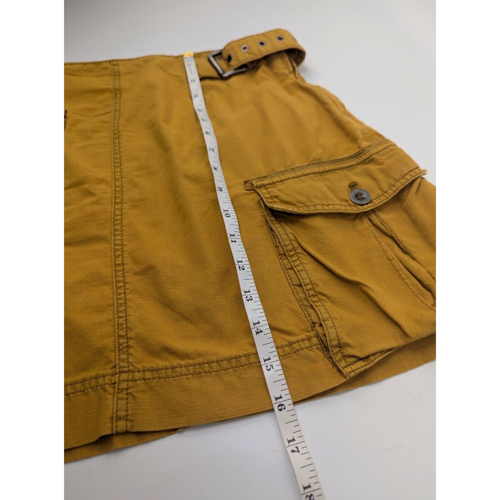 Free People Free People Skirt Women 8 Cargo Short Yellow Erika Utility Strappy Side Zip Size 30" / US 8 / IT 44 - 5 Thumbnail