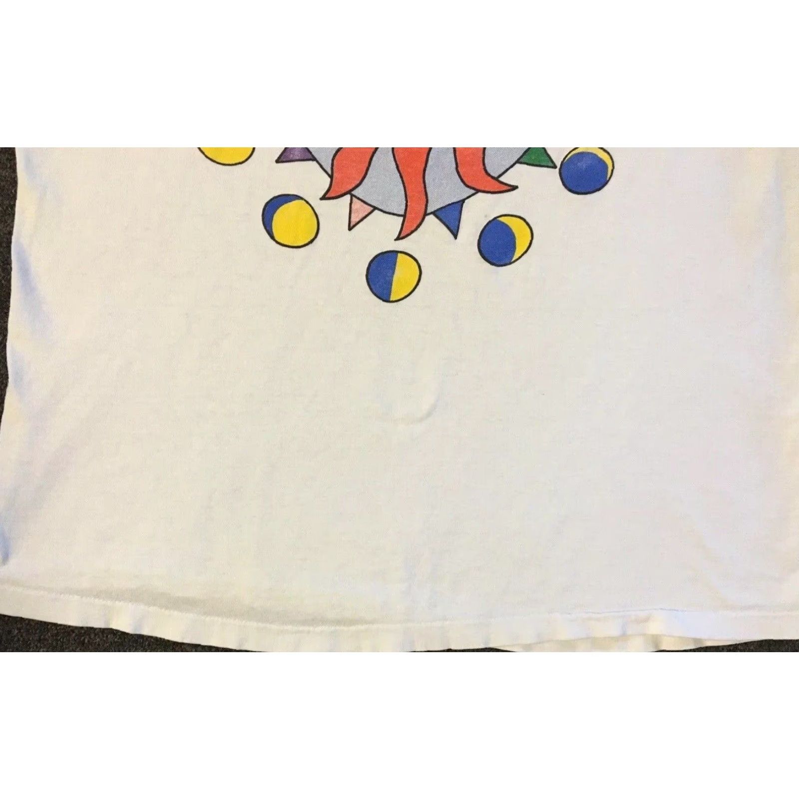 Folk VINTAGE 90s Indigo Girls Faded Distress Shirt S Tour Folk Rock Band Concert Grunge S White Cotton Short Sleeve Men Graphic Tee Size US S / EU 44-46 / 1 - 4 Thumbnail